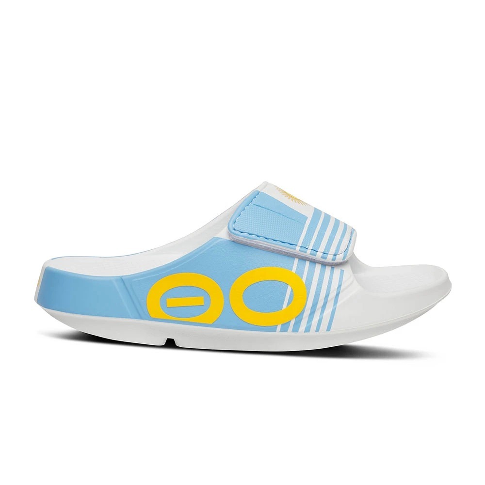 OOFOS Men's 11 Recovery Slides Argentina Limited Ed OOahh Sport Flex NEW